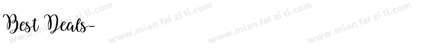 Best Deals字体转换